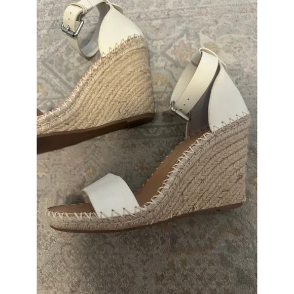Women's Dolce Vita Cream Beige Espadrille Wedge Sandals Size 10 - Picture 5 of 10